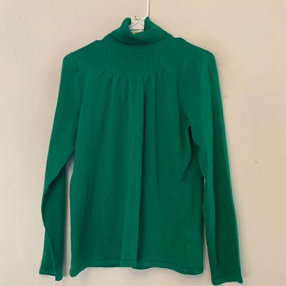 RED green turtleneck long sleeve sweater Size XL NWT - Picture 1 of 8
